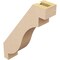 Ekena Millwork 3-inch W x 12-inch D x 16-inch H Copenhagen Rough Cedar Woodgrain TimberThane Knee Brace, Primed BRCUR03X12X16CHGRCPR - alternate 6